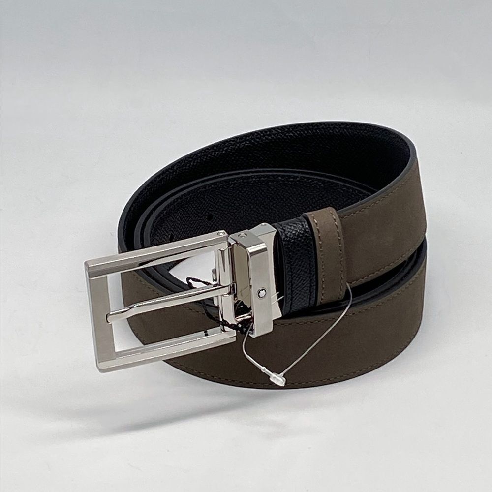 Montblanc Trapeze Adjustable & Reversible Leather Belt